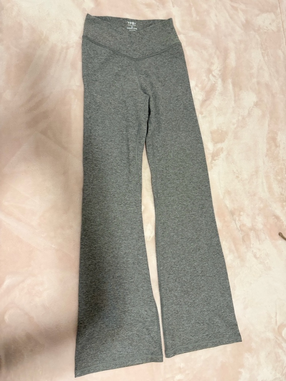 Abercrombie & Fitch Gray Curve Love Crossover Yoga Pants